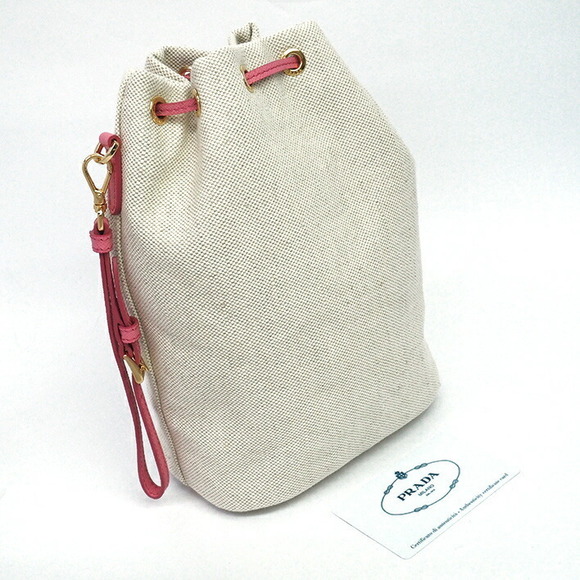 Prada Mini Drawstring Pouch Basket Cosmetic Bag - Picture 1 of 7